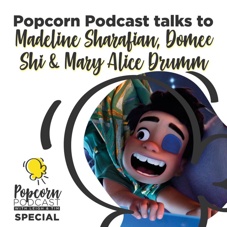 cover art for Madeline Sharafian, Domee Shi and Mary Alice Drumm interview (Elio) 