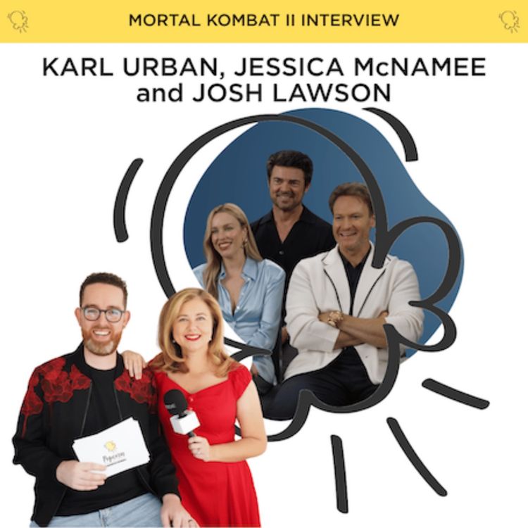 cover art for Karl Urban, Jessica McNamee and Josh Lawson on improv battles, strong female characters and Voldemort’s nutsack?