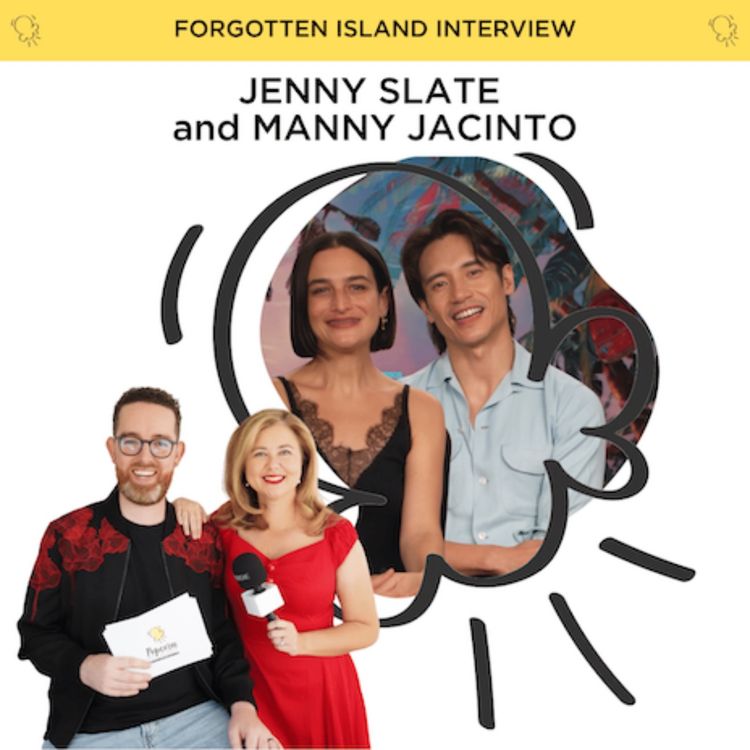 cover art for Jenny Slate and Manny Jacinto talk their irrational fears and working along side Filipino artists on Forgotten Island