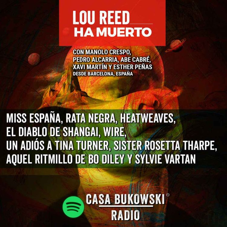 cover art for Miss España, Rata Negra, Heatweaves, El diablo de Shangai, Wire, un adiós a Tina Turner, Sister Rosetta Tharpe, aquel ritmillo de Bo Diley y Sylvie Vartan