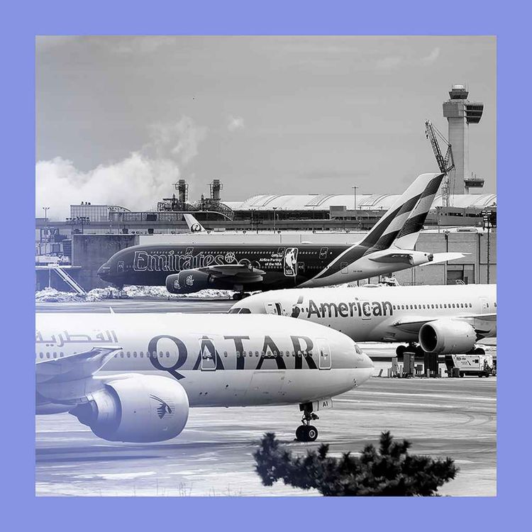 cover art for Flagging carriers: war shuffles the Gulf-airline flight deck