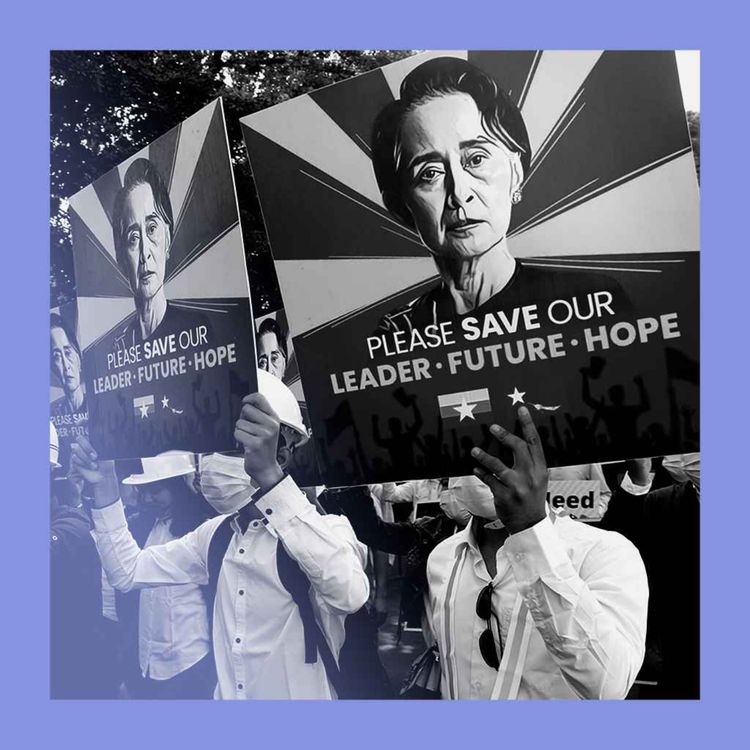 cover art for The case of the missing totem: Aung San Suu Kyi