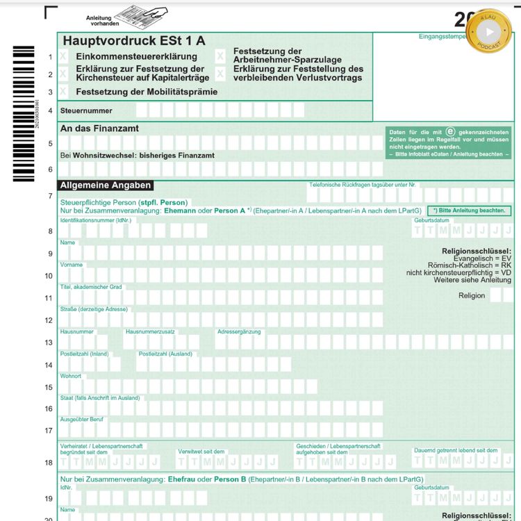 cover art for Einkommensteuer zurückbekommen, Berechnung gratis und bequem