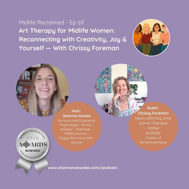 cover art for Art Therapy for Midlife Women: Reconnecting with Creativity, Joy & Yourself 
