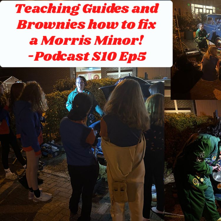 cover art for Teaching Guides and Brownies how to fix a Morris Minor! 