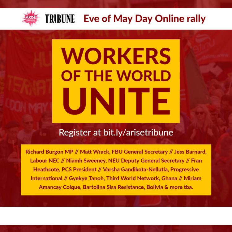 cover art for Workers of the World Unite -  Arise Festival  & Tribune Magazine Eve of May Day Rally
