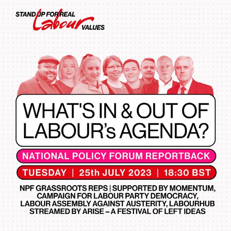 cover art for What's In & Out of Labour's Agenda? National Policy Forum Reportback