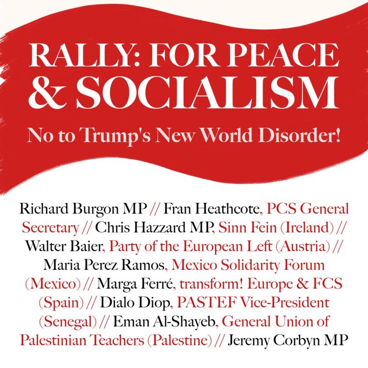 cover art for For Peace & Socialism - No to Trump's New World Disorder!