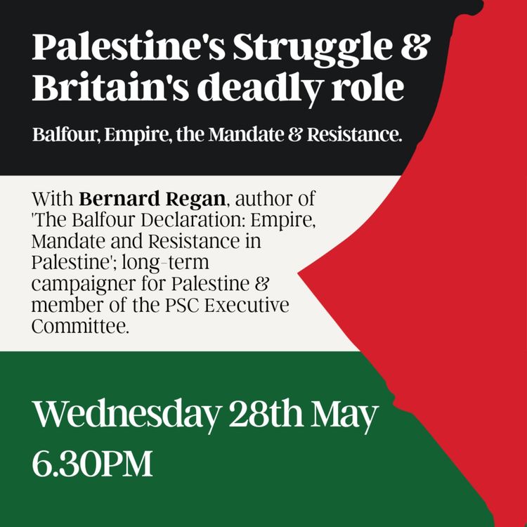 cover art for Palestine's struggle and Britain's deadly role