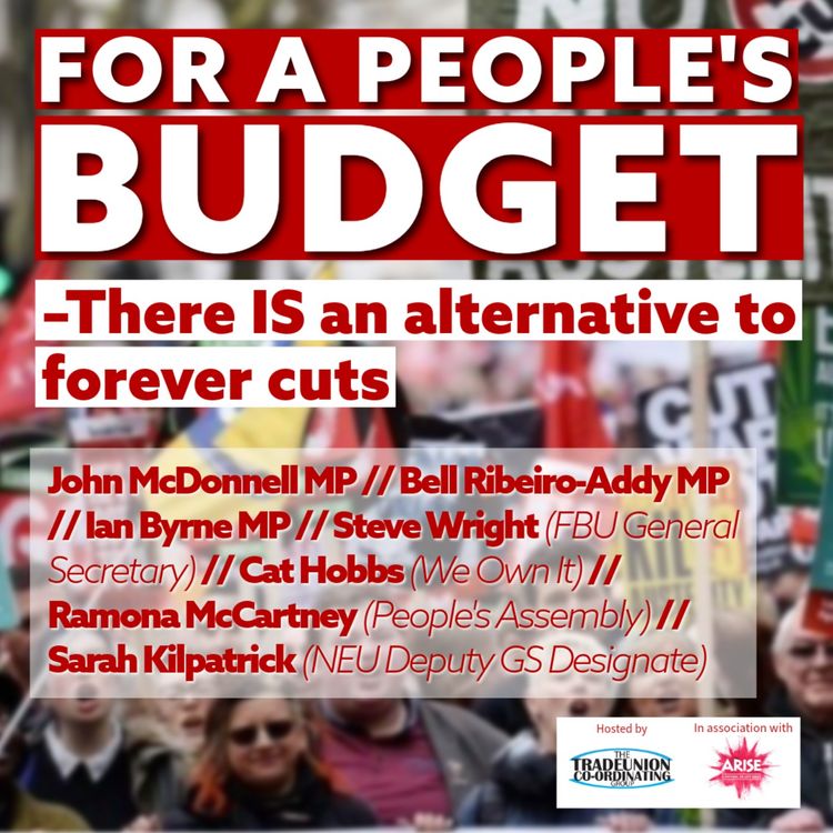 cover art for For a People's Budget - there is an alternative to never-ending cuts