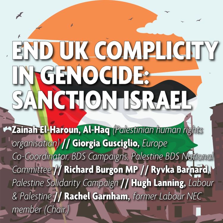 cover art for End UK complicity in Genocide: Sanction Israel