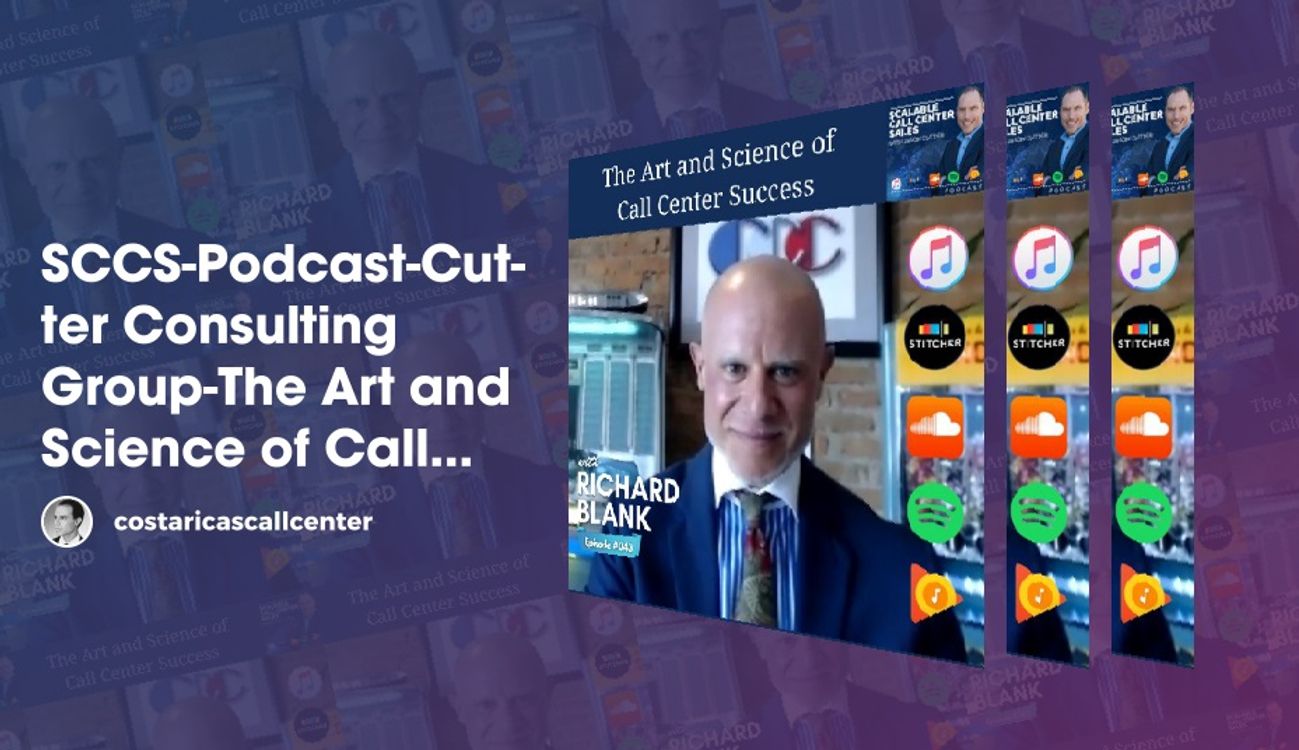 cover art for Scalable Call Center Sales Podcast. Author Jason Cutter interviews BPO nearshore CEO Richard Blank.
