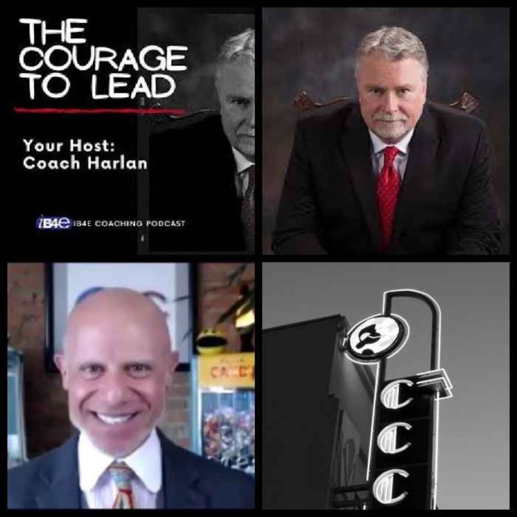 cover art for The grit to build a sales team with Richard Blank. The Courage to Lead Podcast by Coach Harlan. 