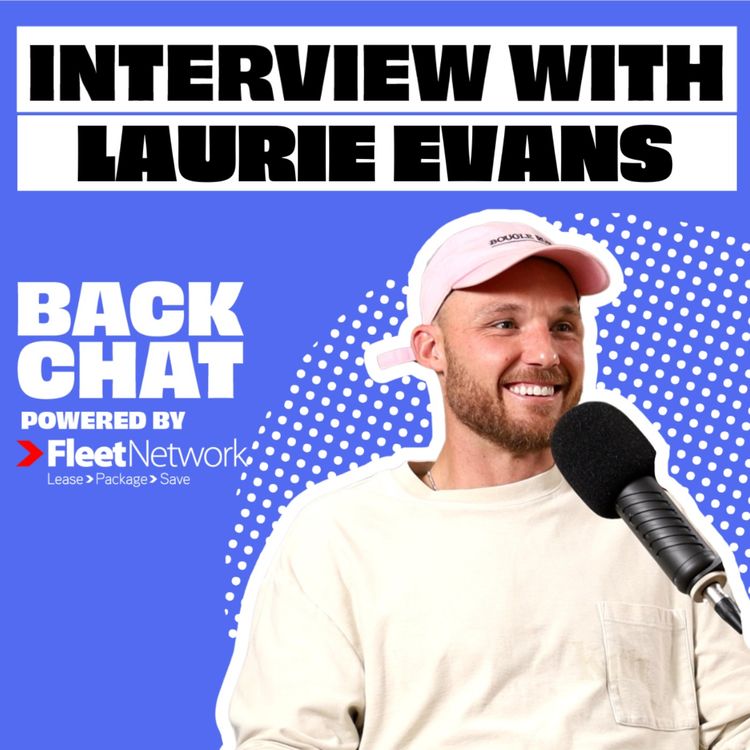 cover art for BackChat with Laurie Evans
