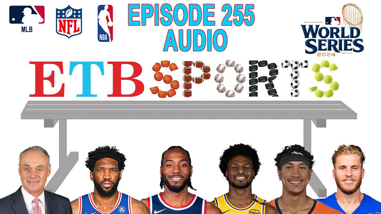 cover art for 76ers fined, Clippers sued, Yankees spanked | ETB Sports Ep 255 - 10/30/2024