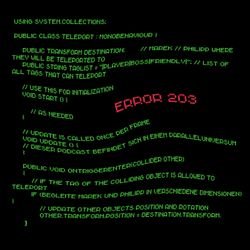 cover art for ERROR 203