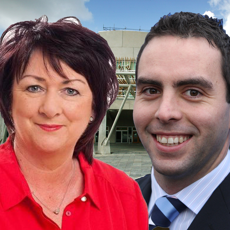 cover art for Rona Mackay and Maurice Golden on: Gillian Martin, Scottish Government reshuffle, First Minister's Questions , sentencing and policing Donald Trump's visit