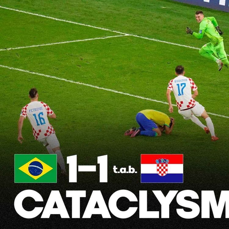 cover art for 🤯🤯🤯 C’EST FOU !!! La Croatie élimine le Brésil (1-1 t.a.b.) et va en 1/2 de Coupe du Monde !!!