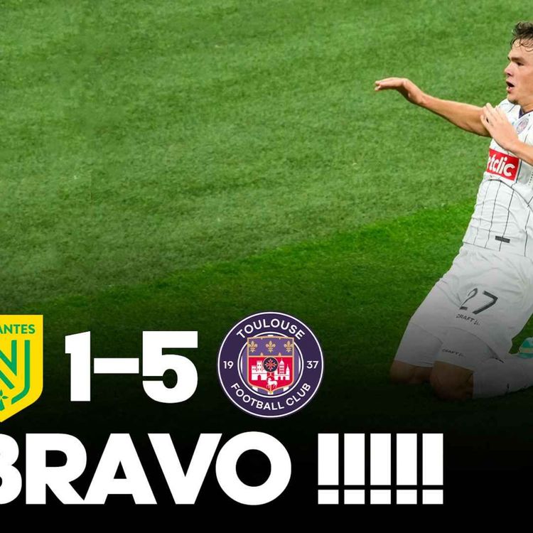 cover art for 😱😱😱 QUOI ??? Toulouse atomise Nantes (1-5) et remporte la Coupe de France, le résumé tactique...