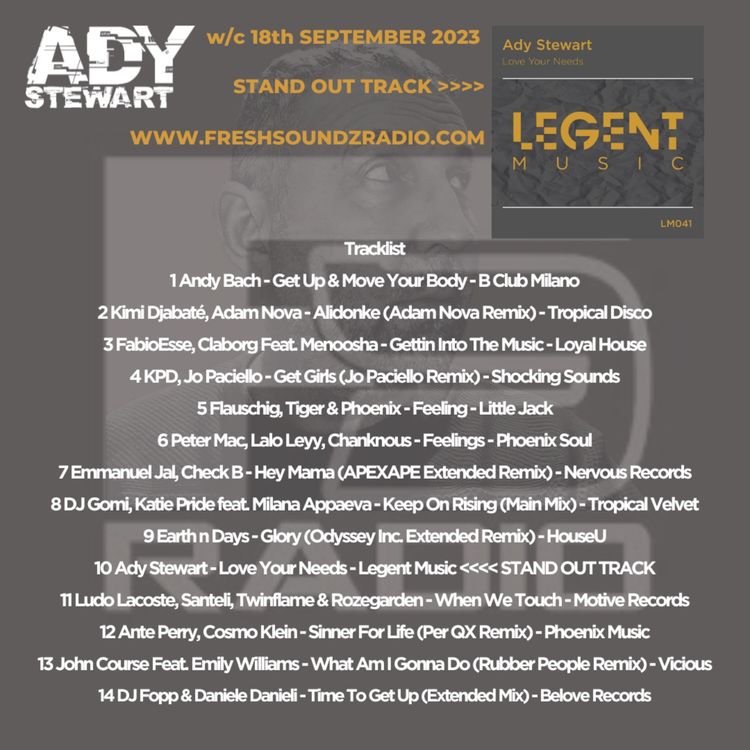 cover art for FRESH SOUNDZ Radio Show w/c 18.09.23