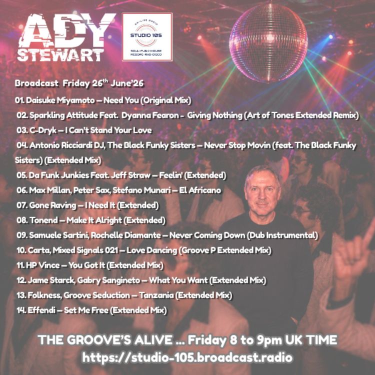 cover art for Ady Stewart Presents The Groove's Alive 26.06.26