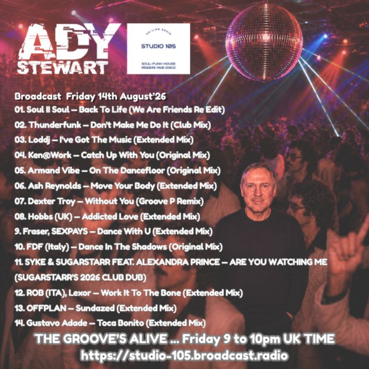 cover art for Ady Stewart Presents The Groove's Alive 14.08.26