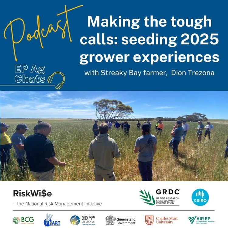 cover art for EP Ag Chats - RiskWi$e: Making the tough calls seeding 2025 - Dion Trezona