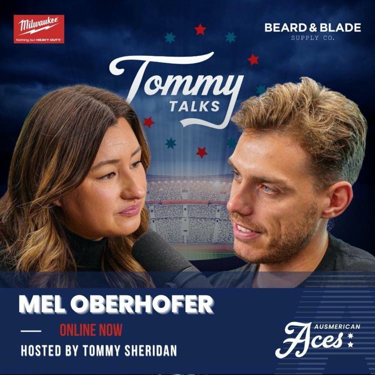 cover art for Tommy Talks with Mel Oberhofer. AFL to F1!