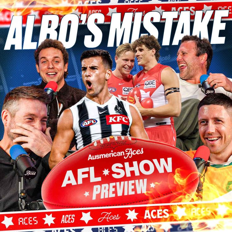 cover art for Browny Calls Out Albo's Mistake! Taylor Swift's Wedding Drama + Round 18 | Aces AFL Preview