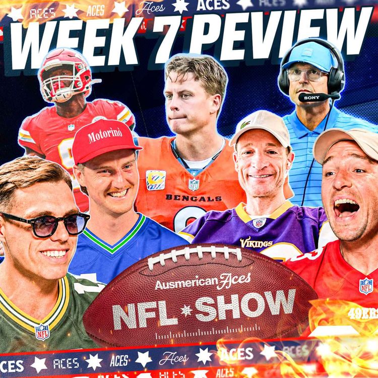 cover art for Jalen Hurts Drama! Mark Zahra Joins NFL Week 7 Preview + Chiefs vs Seahawks | Aces NFL Preview  