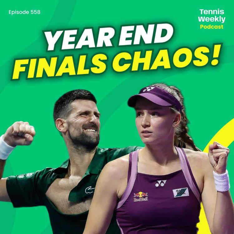cover art for Djokovic wins in Athens then withdraws from ATP Finals + Rybakina undefeated at WTA Finals