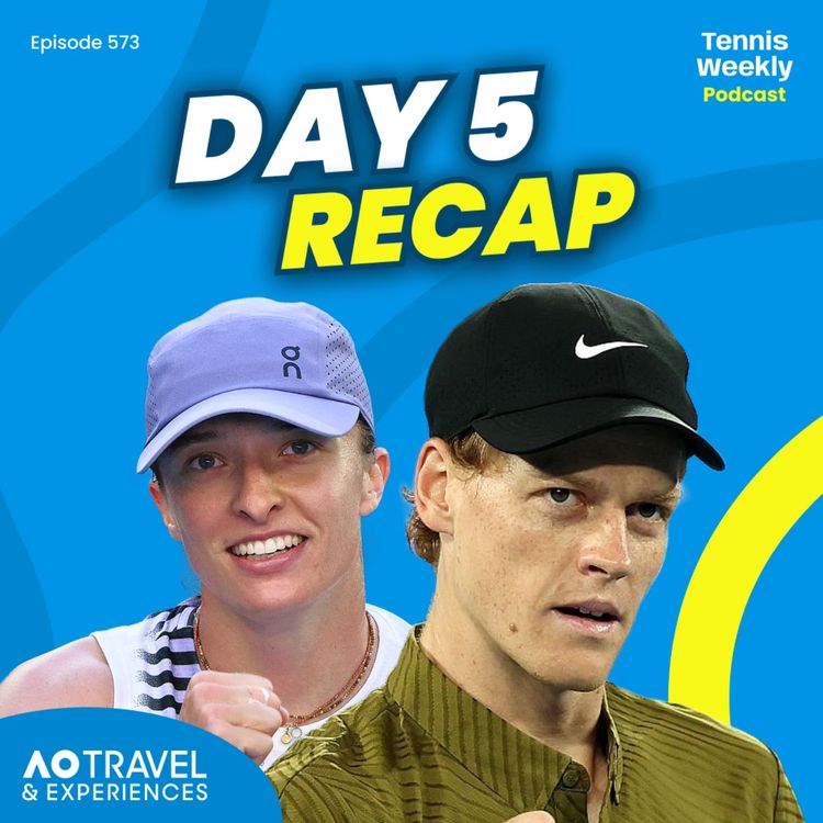 cover art for Australian Open Day 5 - Sinner and Djokovic ease through + Swiatek hinderance debate