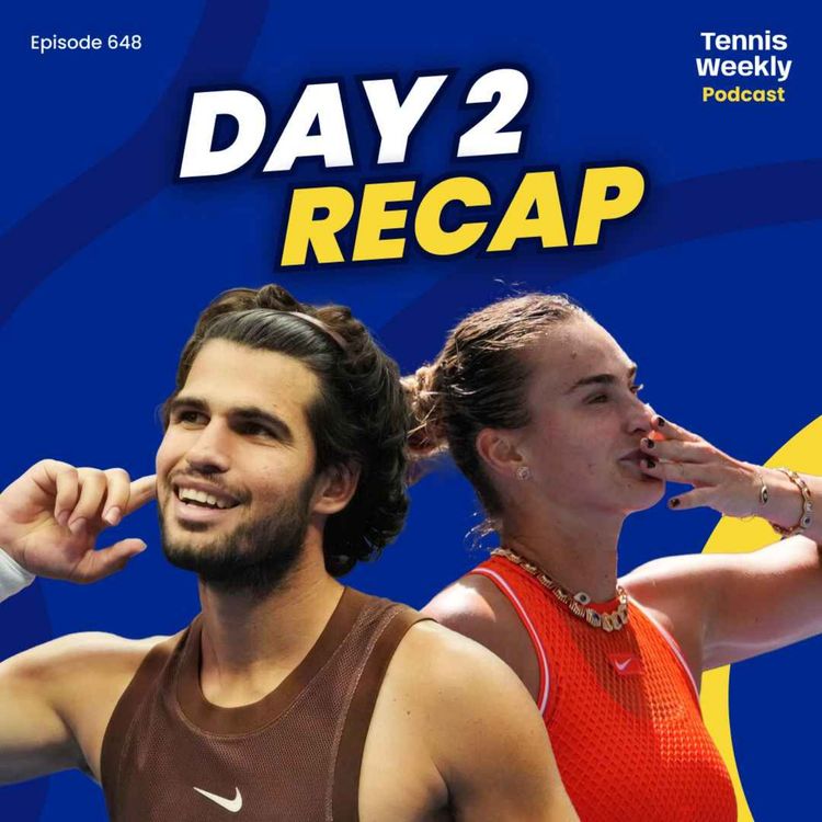 cover art for US Open Day 2: Alcaraz back with statement victory + New York fashion download!
