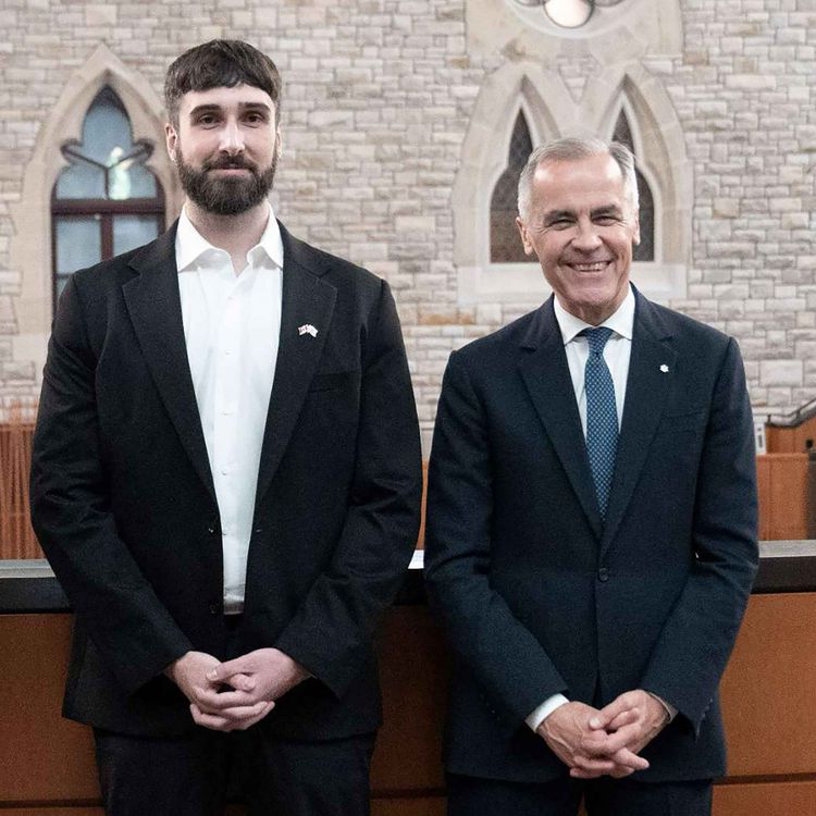 cover art for Cohere and Carney, an A.I. Meets Government Love Story