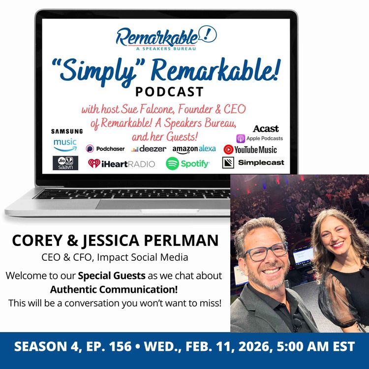 cover art for “Simply” Remarkable! & special guests, Corey and Jessica Perlman