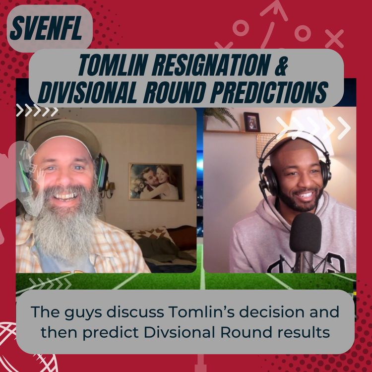 cover art for Mike Tomlin Resignation & Divisional Round Predictions
