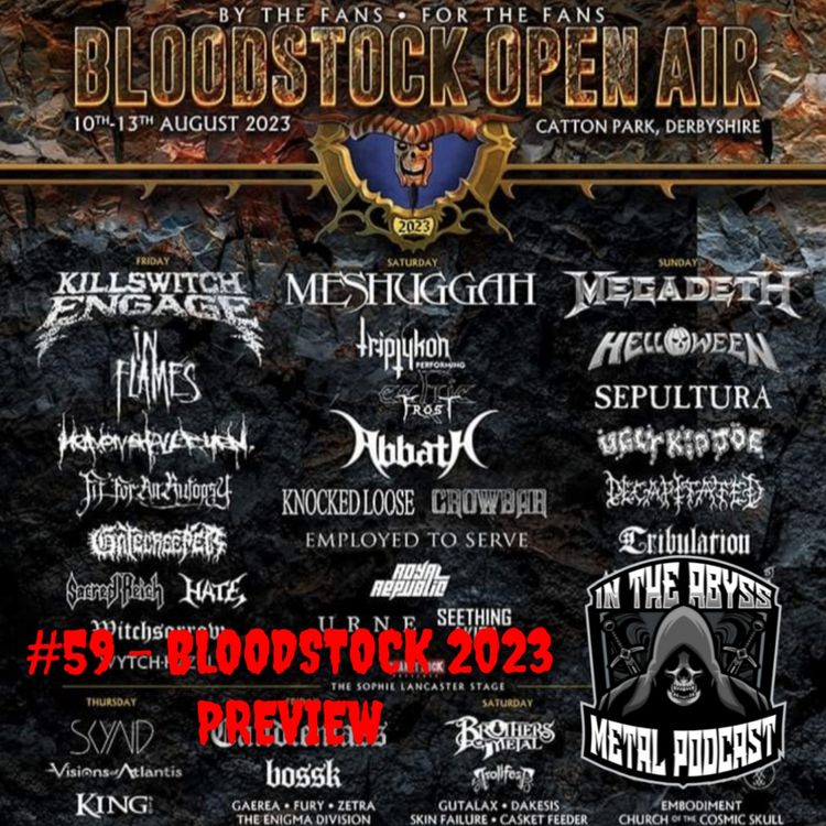 cover art for #59 Bloodstock 2023 Preview
