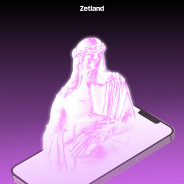 cover art for Mens jeg chattede med Jesus, kom der en reklame for en bank