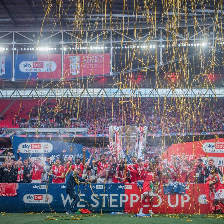 cover art for Marching down Wembley Way