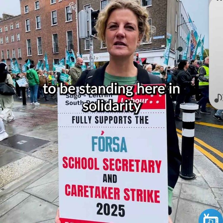 cover art for School Secretaries and Caretakers demonstration in Sligo 