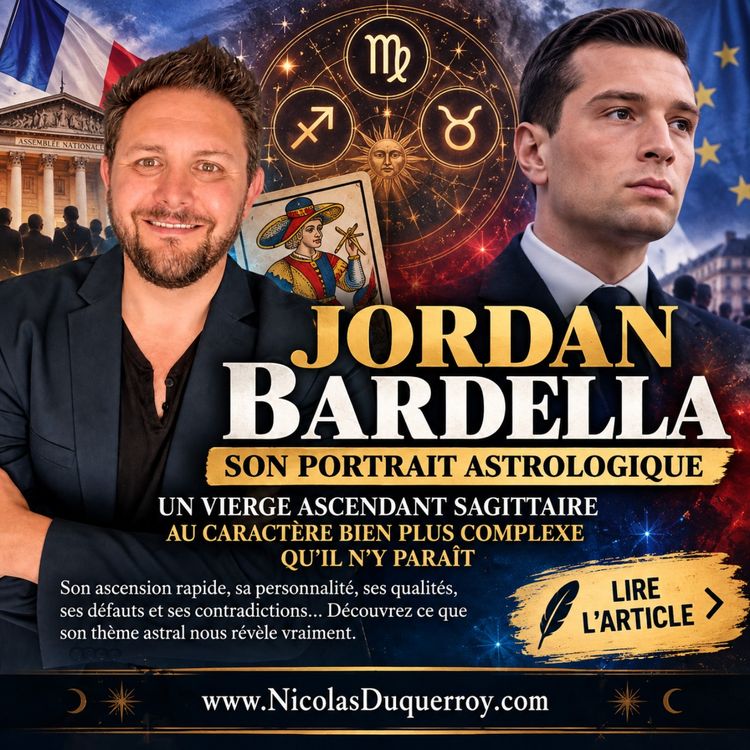 cover art for Jordan Bardella, le portrait astrologique du président du Rassemblement National