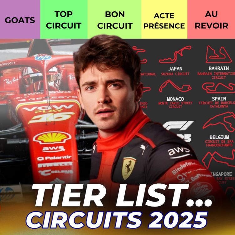 cover art for TIER LIST des CIRCUITS 2025 de F1 (Tier List #2)