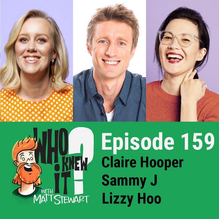 cover art for 159 - Sammy J, Lizzy Hoo and Claire Hooper