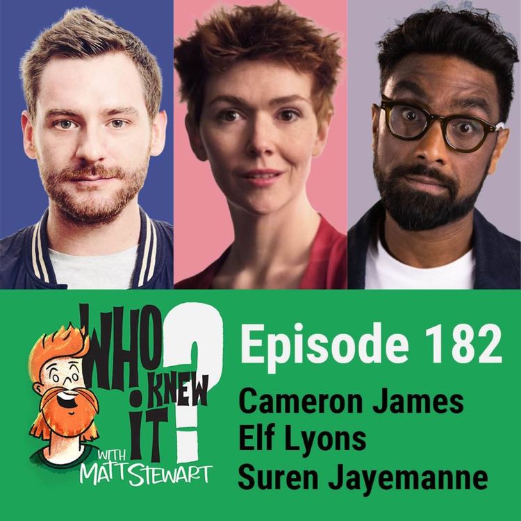 cover art for 182 - Cameron James, Elf Lyons and Suren Jayemanne