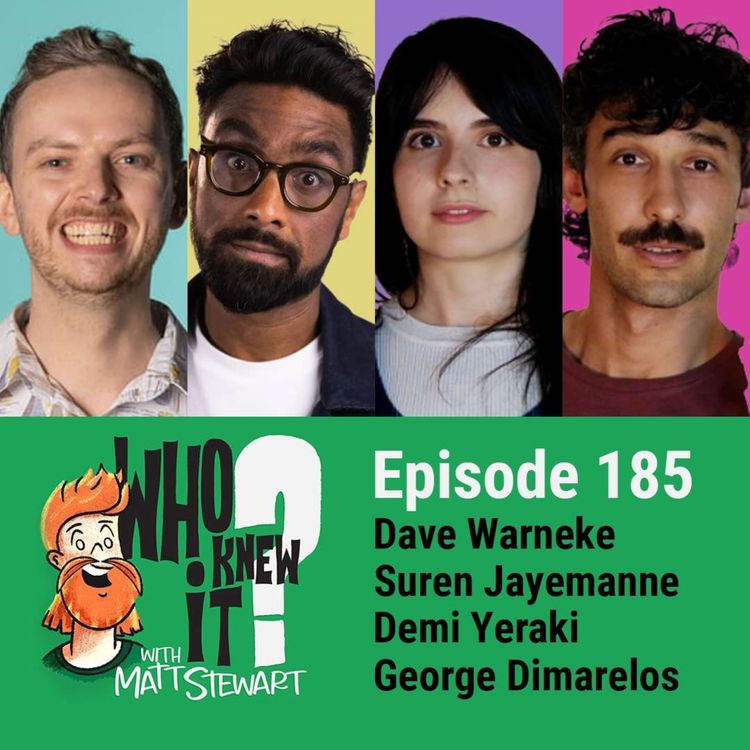 cover art for 185 - Dave Warneke, Suren Jayemanne, Demi Yeraki and George Dimarelos