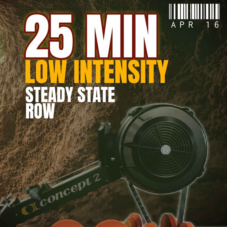 cover art for Apr 16: 25 Min Easy Row | Stroke Rate, Consistency & One Big Tangent