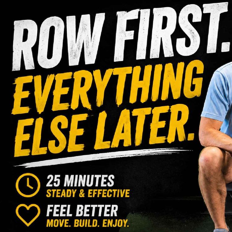 cover art for Row First. Everything Else Later. 🚣