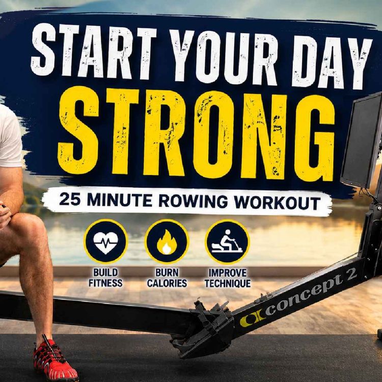 cover art for Start Your Day Strong | Easy 25 Minute Rowing Workout (Big Fitness Gains)