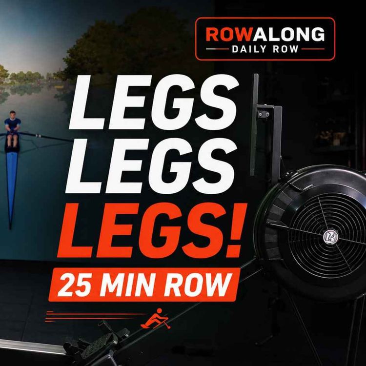 cover art for 25 Minute Rowing Workout to Manage Your Energy Better | Row Along With Me