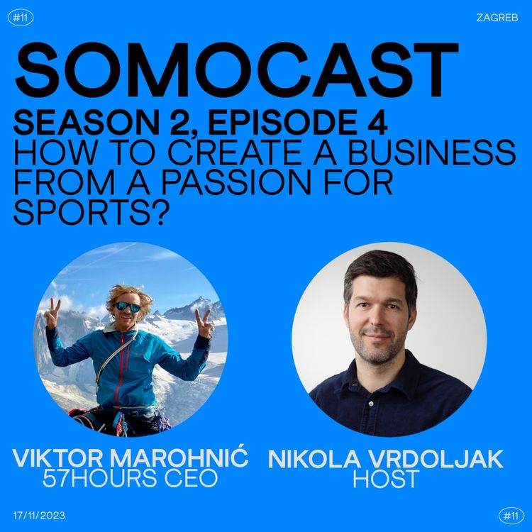 cover art for SoMoCast | How to create a business from a passion for sports? | Viktor Marohnić | Season 2 | Episode 4